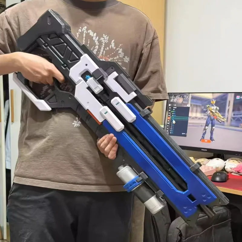 

Большой размер моделирования OW Game Hero Soldier 76 Опорный пистолет D.va Custom Prop Pulse Gun Оружие Костюм вечерние Косплей шоу реквизит подарок