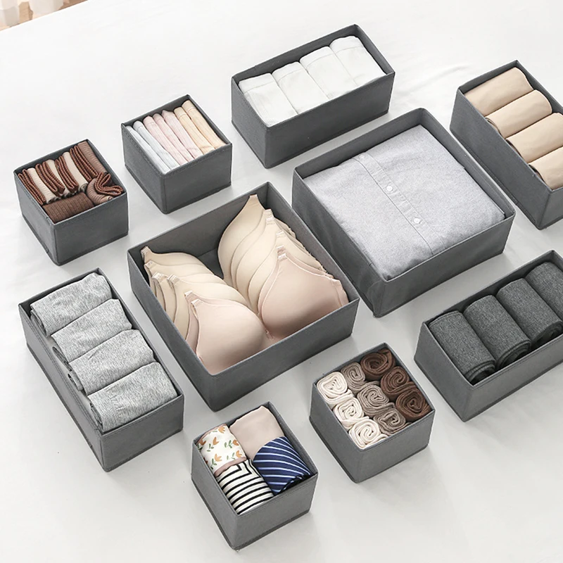 

Органайзер для ящиков, нетканый материал, одежда, нижнее белье, органайзеры для гардероба, разделители, складной комод, носки, корзины для хранения в шкафу