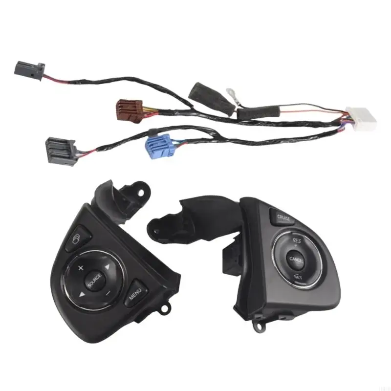 

Easy Install Steering Wheel Volumes Control Switches Button Adjustment Knob Ergonomic Design 35880T0AA11 35880T0AA12 H9EE