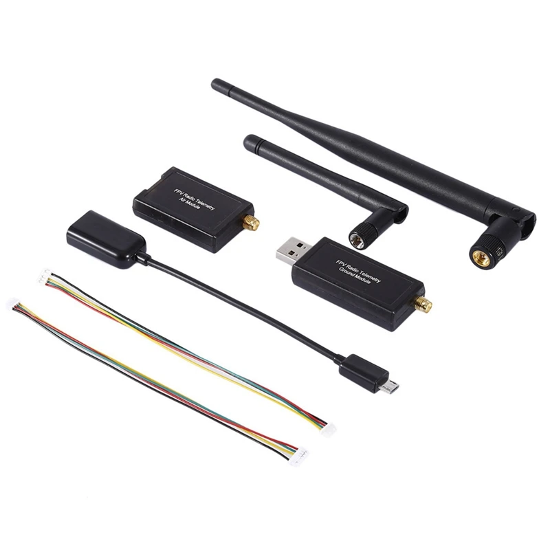 3DR Radio Telemetry 915Mhz 500MW Air And Ground Data Transmit Module Set Kit With OTG Cables For APM 2.8 /Pixhawk 2.4.8