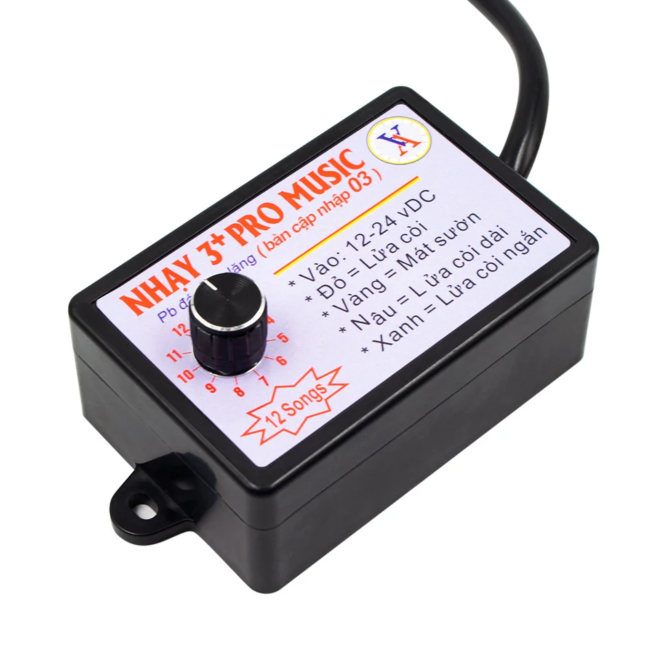 12V-24V 12 サウンドミュージカル電子ホーンコントローラ 3 + プロホーンスピーカーサウンドコントロール車のトラックマリンボート用ボリュームスイッチ