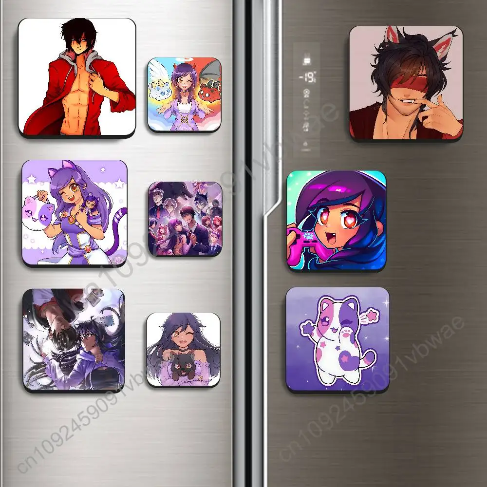 Werewolf Setting Aaron Lycan Aphmau Magnetic Sticker Fridge Magnets No Falling Off Fit for Refrigerators All Metal Surfaces