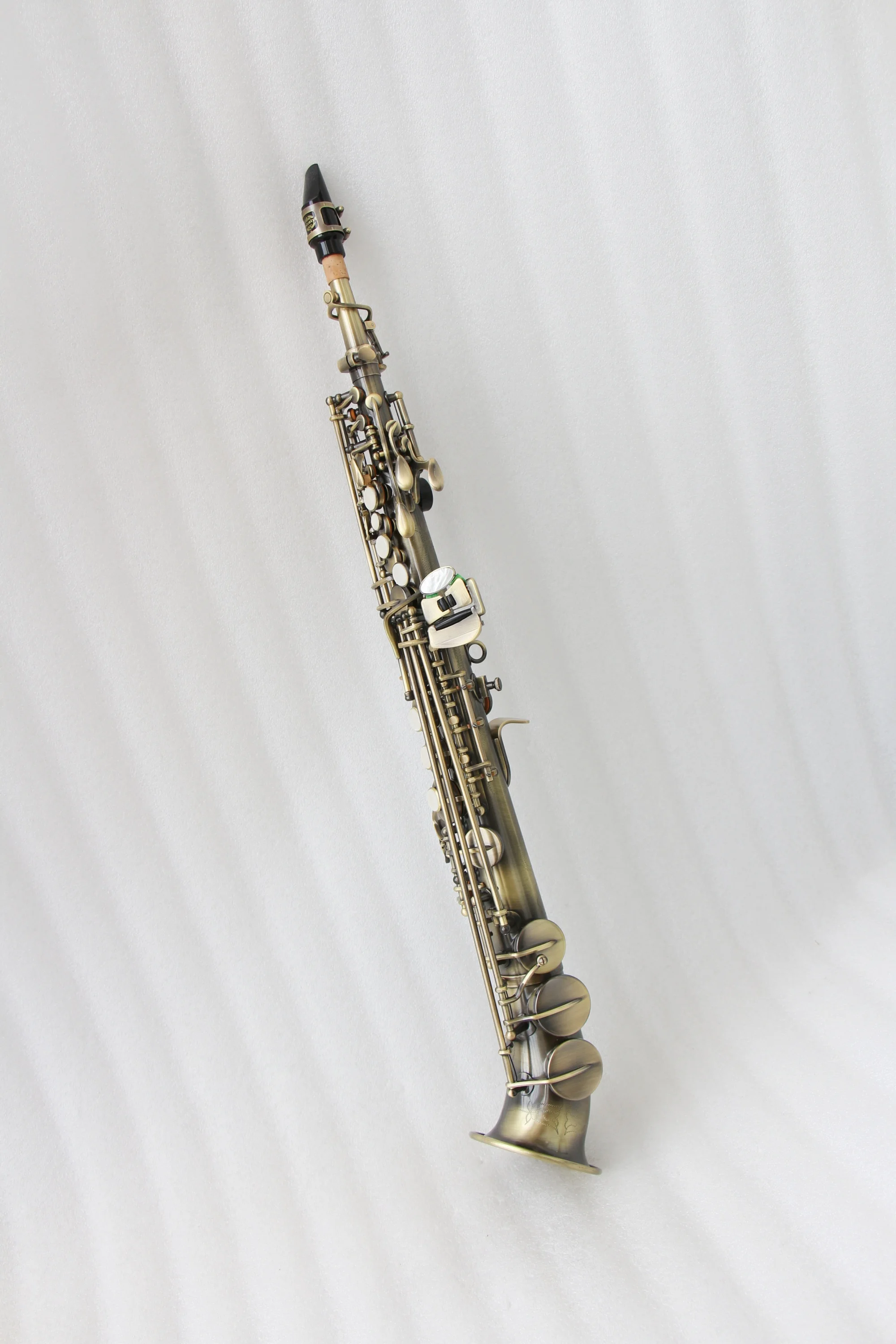 FSS-600AL Archaize Finish Soprano Saxophone Classic Vintage Style Double Neck Design For Performance