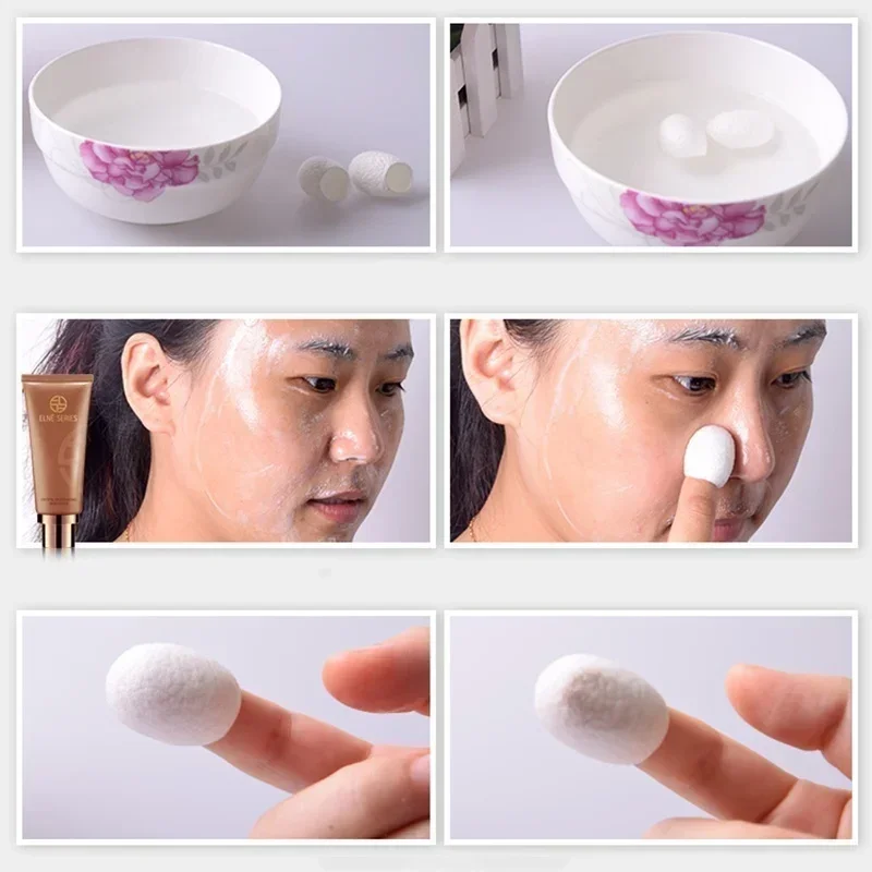 10 Pz Coconetti di Seta Naturale Organico Palline di Baco Da Seta Viso Cura Della Pelle Scrub Purificante Acne Anti Invecchiamento Sbiancamento Vendita Calda