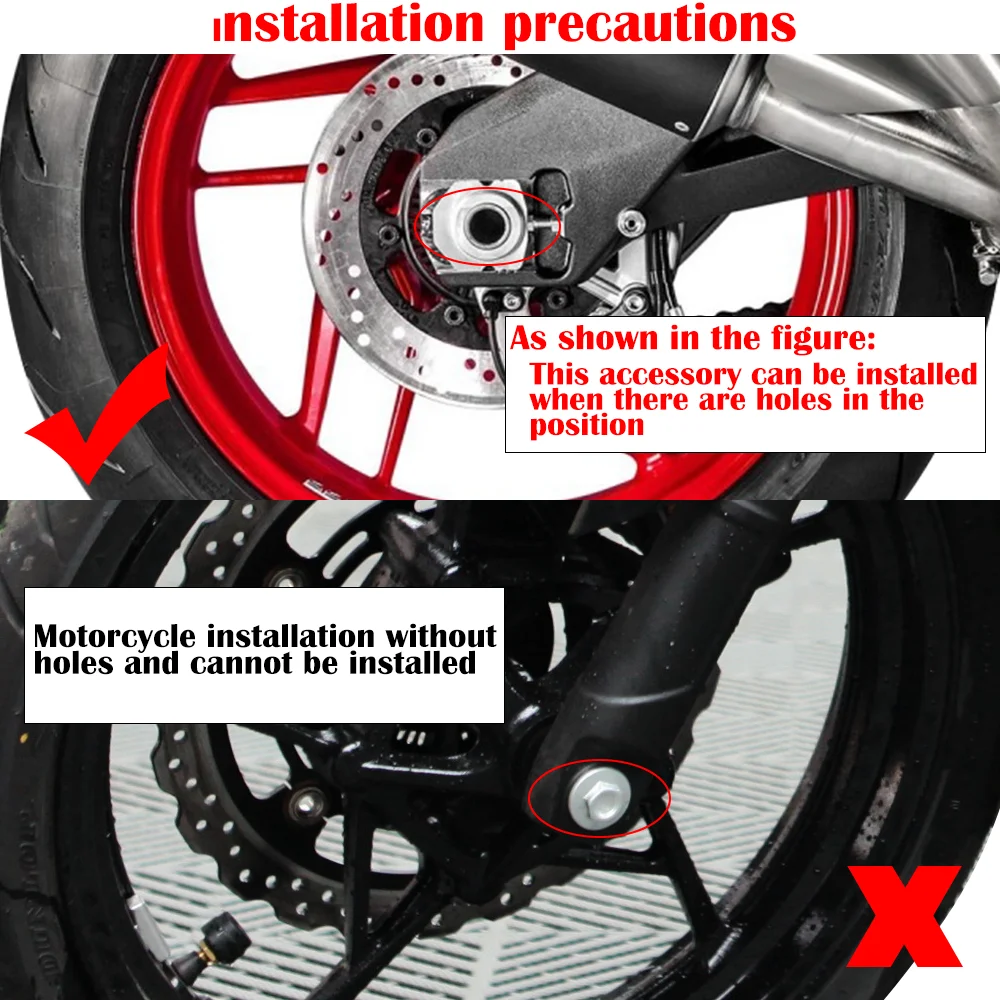 Falling Protection For CRF1000L 2016-2024 Motorcycle Accessories Front Rear Wheel Fork Axle Crash Sliders Protector Cap crf1000l