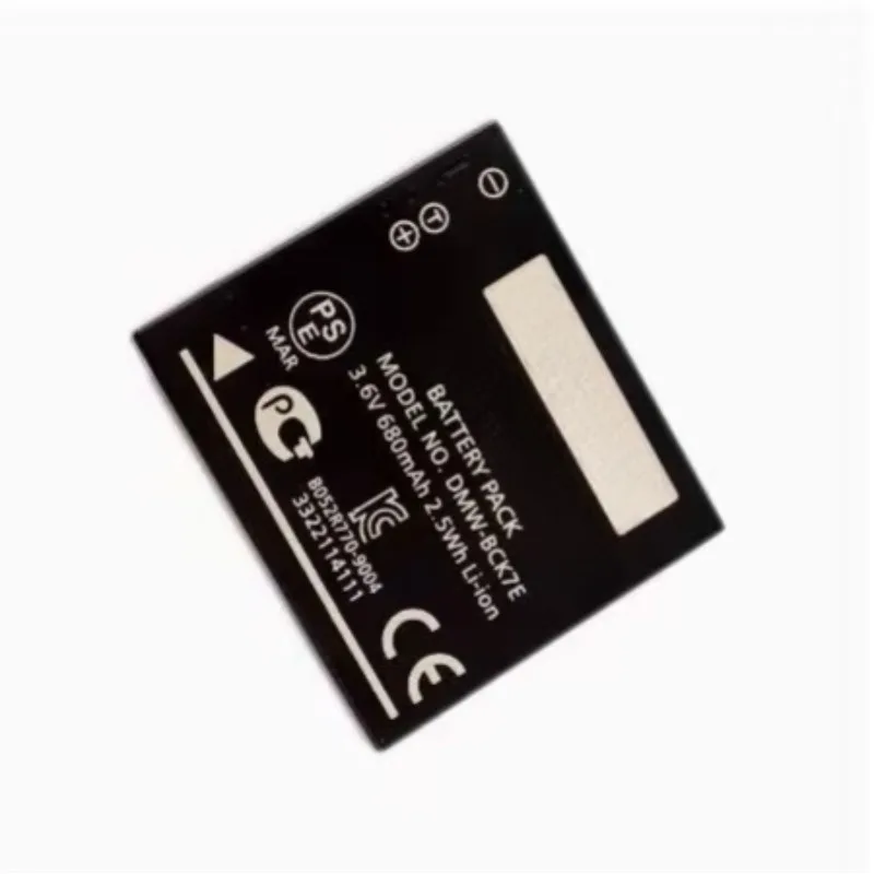 DMW-BCK7 Battery 680mAh Full Decode for Panasonic DMC-FX78 FH2 FH1 FH3 FH5 FS35 FS37 FS45 FS40 FS42 FS62 Digital Camera