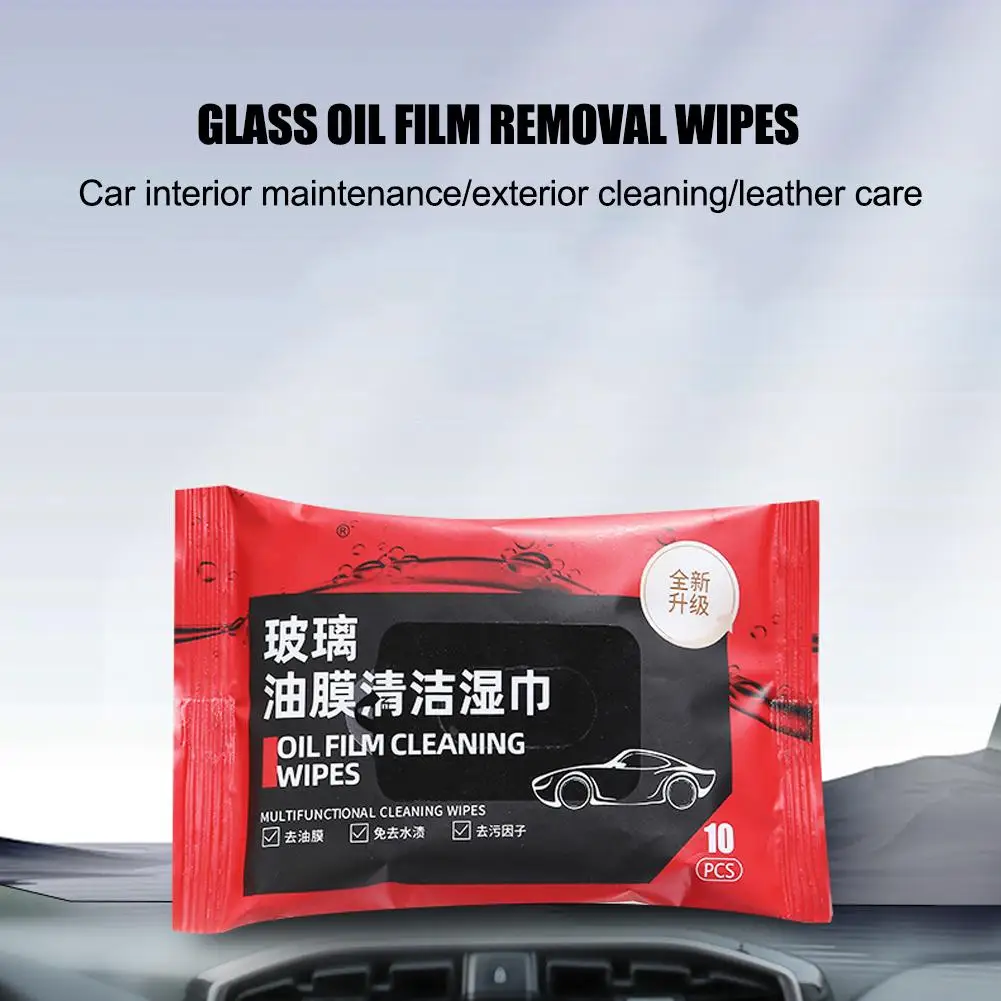 

Car Glass Oil Film Removal Wipes Decontamination Front Wipes Portable Car Cleaner Glass Windshield Compact Brightening Oil H0B5