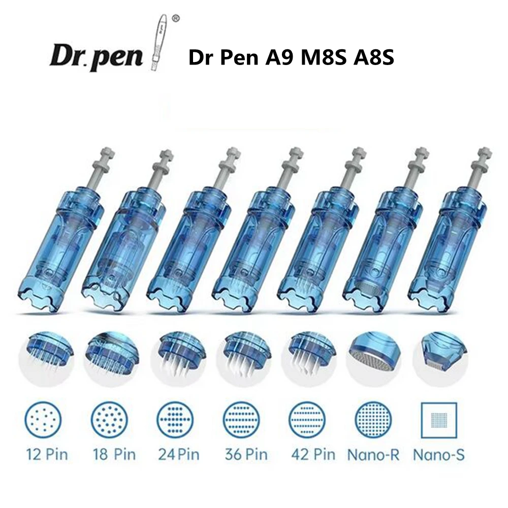 10 шт. игольчатые картриджи 12/24/36/42 контакта/нано для Dr Pen A9 M8S A8S A11 картридж для мезотерапии с микроиглами