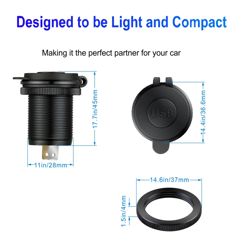 QC 3.0 سيارة usb ميناء محول مأخذ التوصيل شحن سريع USB مخرج طاقة للجولف 5 6 7 bmw e39 bmw f20 f10 bmw e91 e90 e91 bmw x3 e83