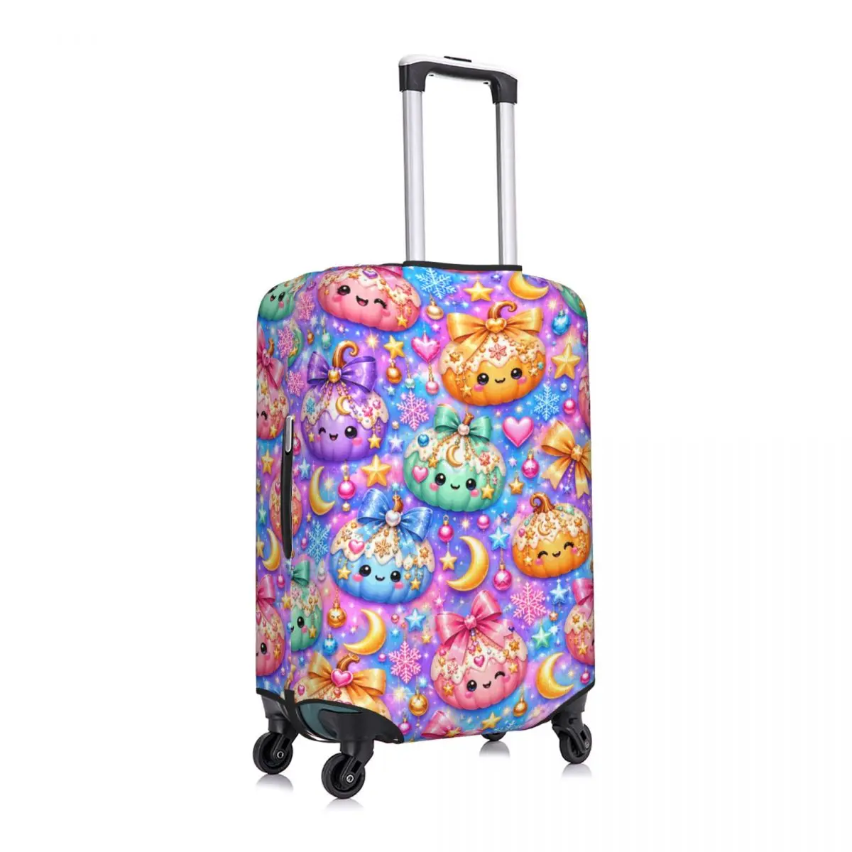 Sparkle Halloween Pumpkin Suitcase Cover Business Protection Holiday Fun Luggage Accesories