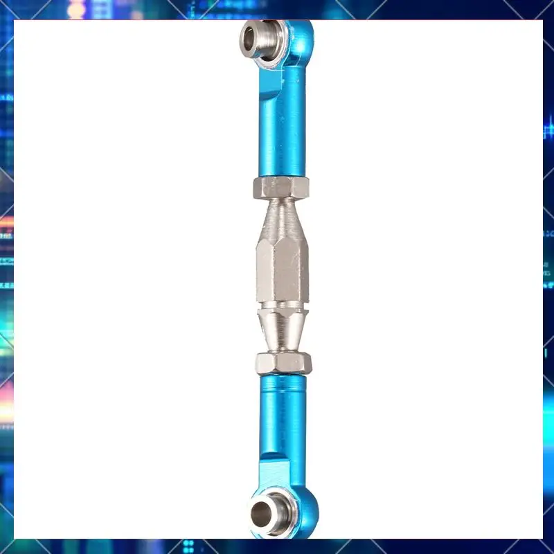 

21X For Wltoys 144001 1/14 RC Car Spare Parts Metal Linkage Servo Pull Rod Steering Tie Rod Set,Blue-AA02