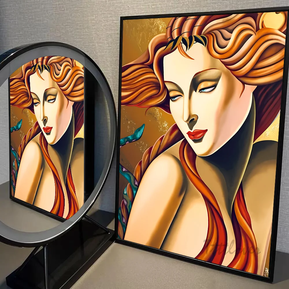 Tamara De Lempicka Artwork Poster Wall Art Home Decor Room Decor Digital Painting Living Room Restaurant Kitchen Art