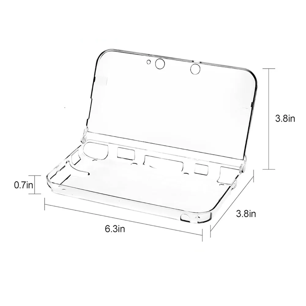 Protective Clear Crystal Hard Guard Case Cover Skin Shell for 3DS XL/3DS LL Console W/ Stylus view 4