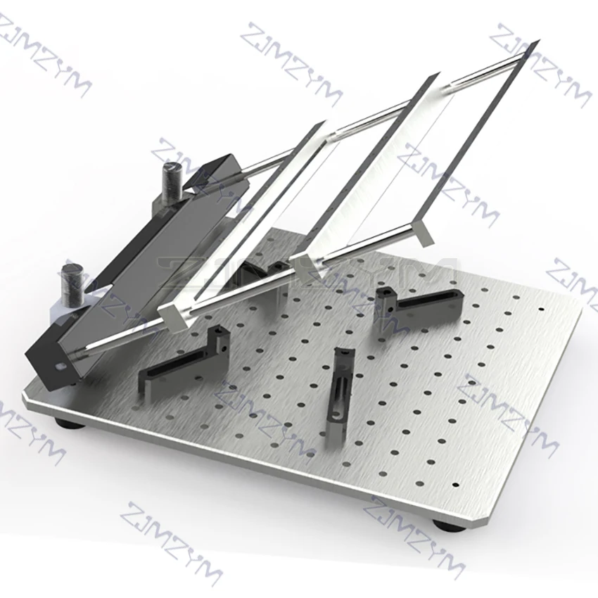 170*170mm PCB Steel Mesh Solder Paste Printing Table Precise SMT Manual Small Screen Printing Machine Table