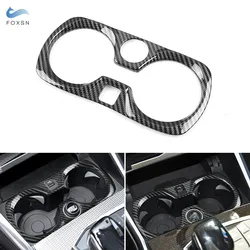 ABS Carbon Fiber Texture Central Control Gear Shift Panel Water Cup Holder Frame Trim For BMW 3 Series G20 G28 2019 2020 2021