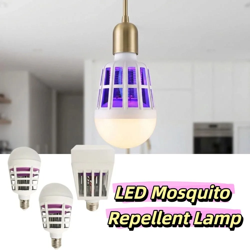 E27 Lamp Mosquito Trap Lamp Indoor Outdoor Electronic Light Bulb Mosquito Killer Lamp Household Gadgets Pest Control