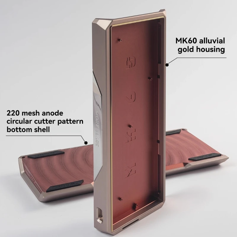 

Чехол для клавиатуры GH60, индивидуальный алюминий с ЧПУ MK60, корпус клавиатуры с магнитным переключателем для игрового офиса, аксессуары для механической клавиатуры