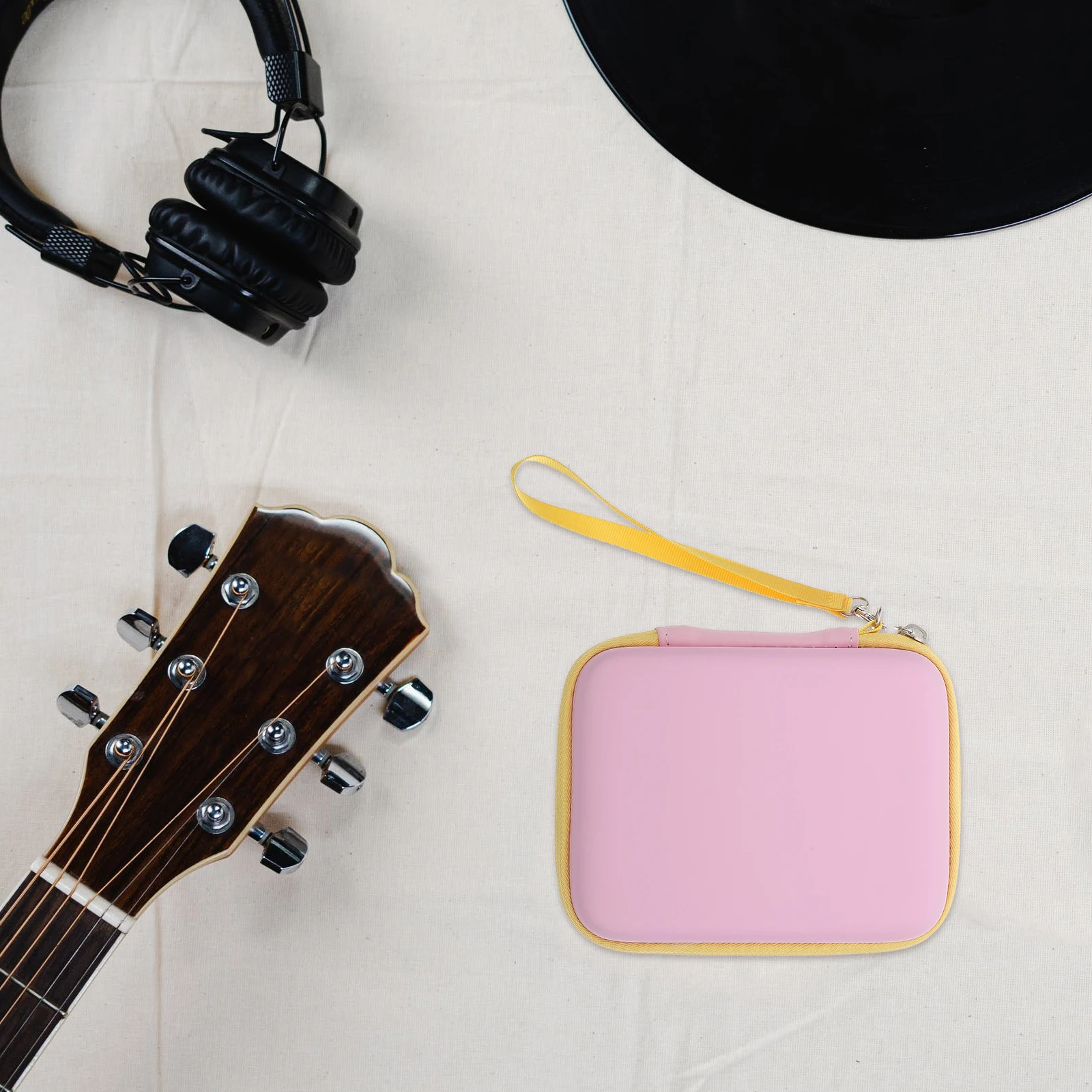 

Compact Eva Foam Pu Guitar Picks Case Portable Storage Bag Holder Musician Gift Organizer Accessory For Instruments