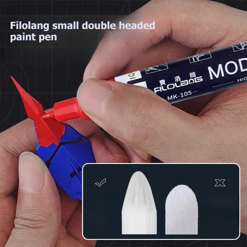 

Dual Tip Paint Marker Industrial High Temp Resistant Waterproof Fadeproof Permanent Pen for Metal Mechanical Marking