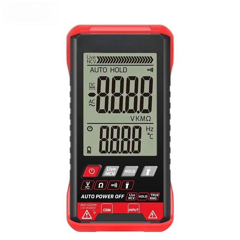 TA804A Smart Digital Multimeter Auto-ranging 6000 Counts Touchscreen Display Rechargeable Multi Tester