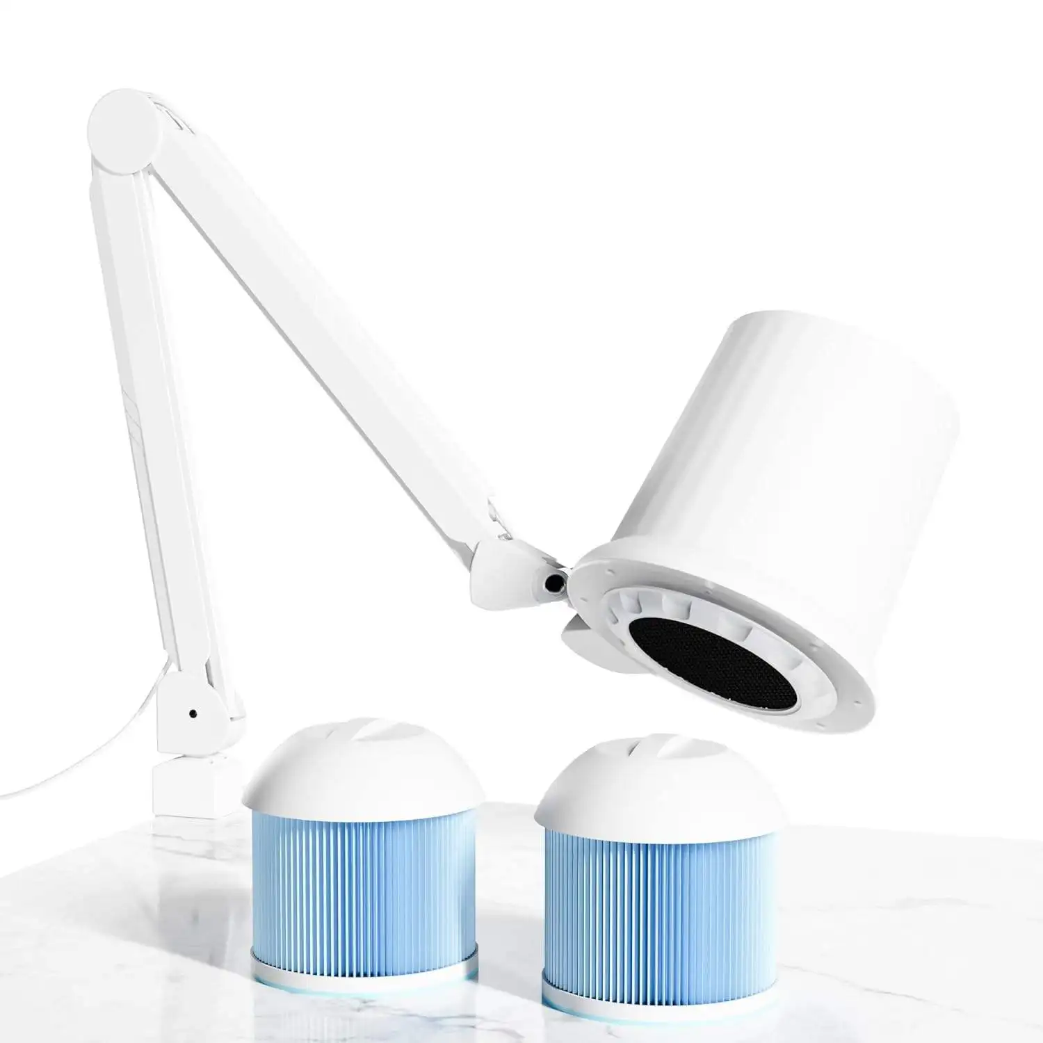 STLFFactory Bezpośrednio Wysokiej Jakości Odkurzacz do Paznokci, Metalowy Stół do Paznokci z Wentylatorem Elektrycznym do Salonu Manicure