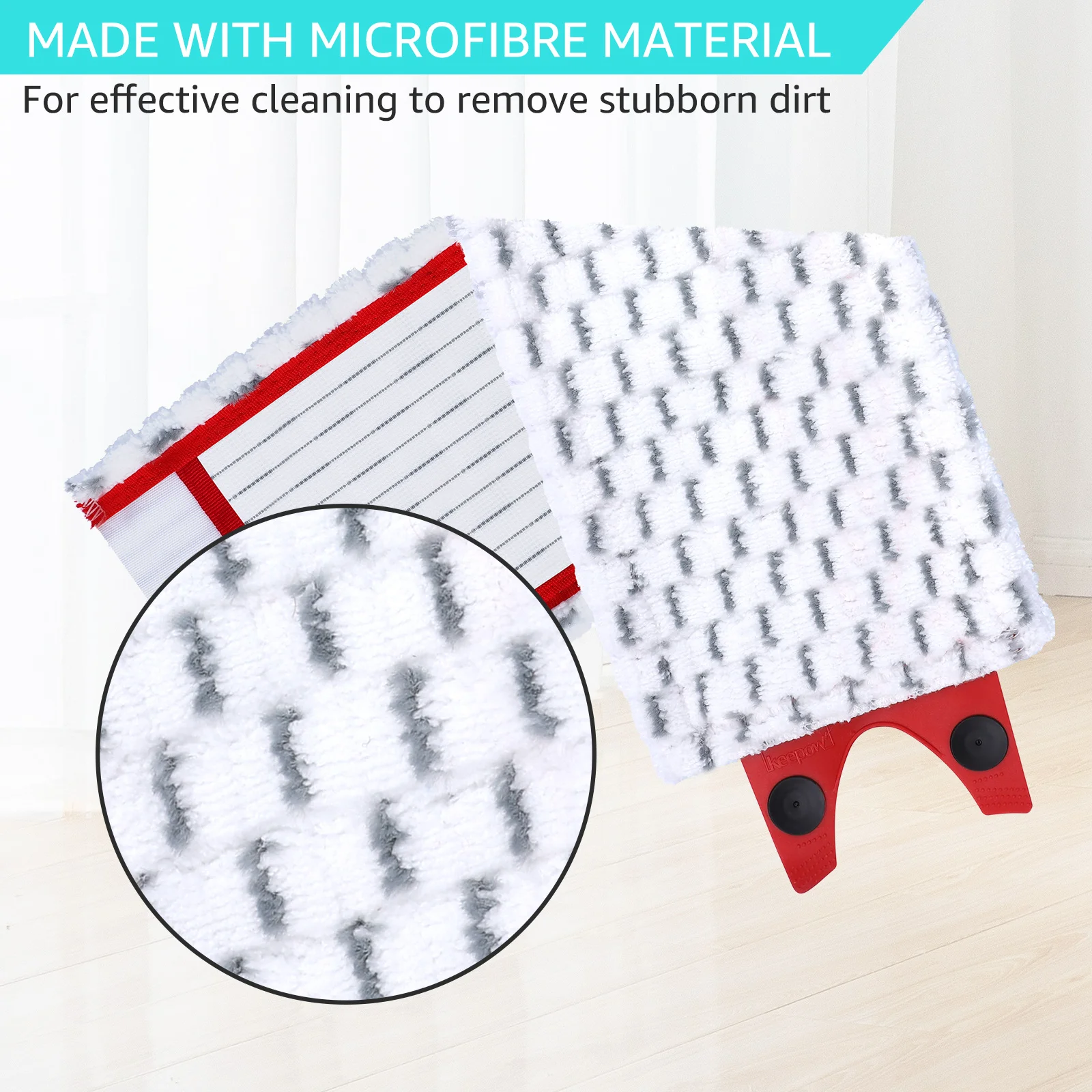 Almohadillas de microfibra para mopa, recambio para Vileda 1-2, pulverizador, paquete de 5 unidades