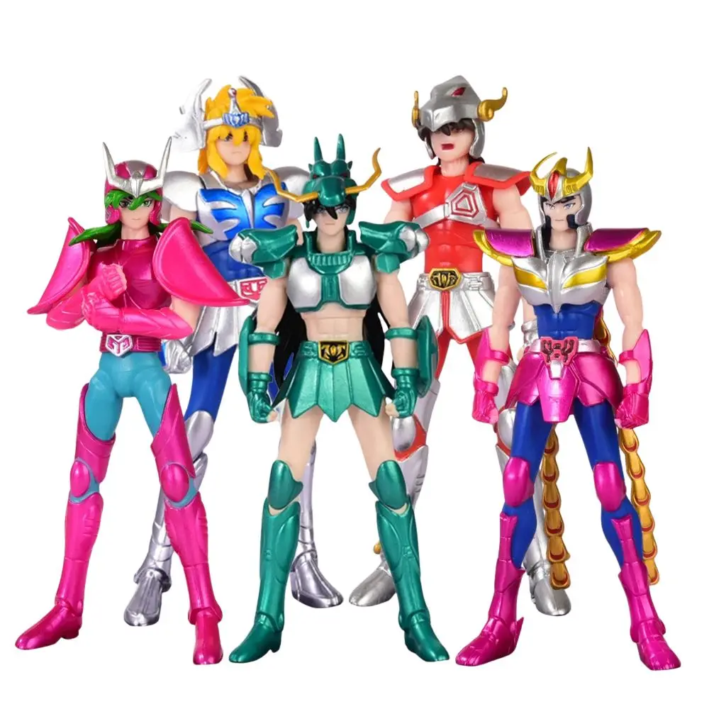 

19cm Saint Seiya Anime Figures Myth Cloth EX Pegasus Dragon Shiryu Hyoga Cygnus Phoenix Ikki Action Figure Collection Model Toy