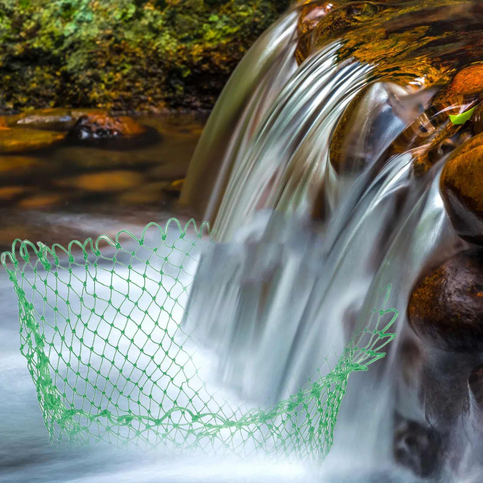 

Multi-strand Fishing for Salt Fresh Water, Lightweight Durable Mesh Basket with Strong Tensile Structure, Portable for Catching