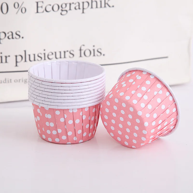 50pcs Cupcake Paper Cup Oilproof Cupcake Liner Baking Cup Tray Case Wedding Party Baking Supplies