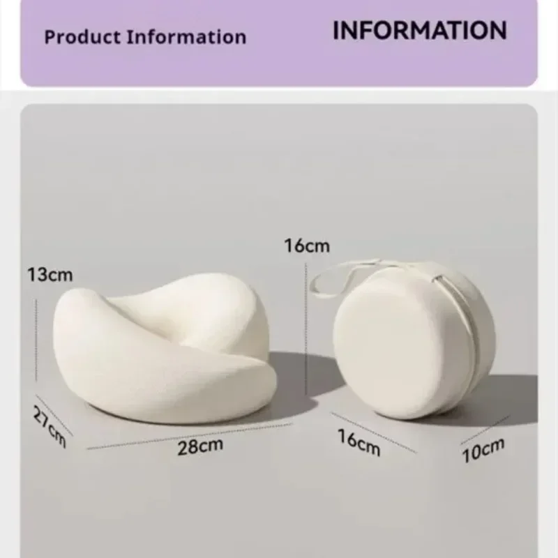 Travel Neck Pillow Travel Neck Cushion Durable U-shaped Travel Pillow Non-deformed Airplane Pillow