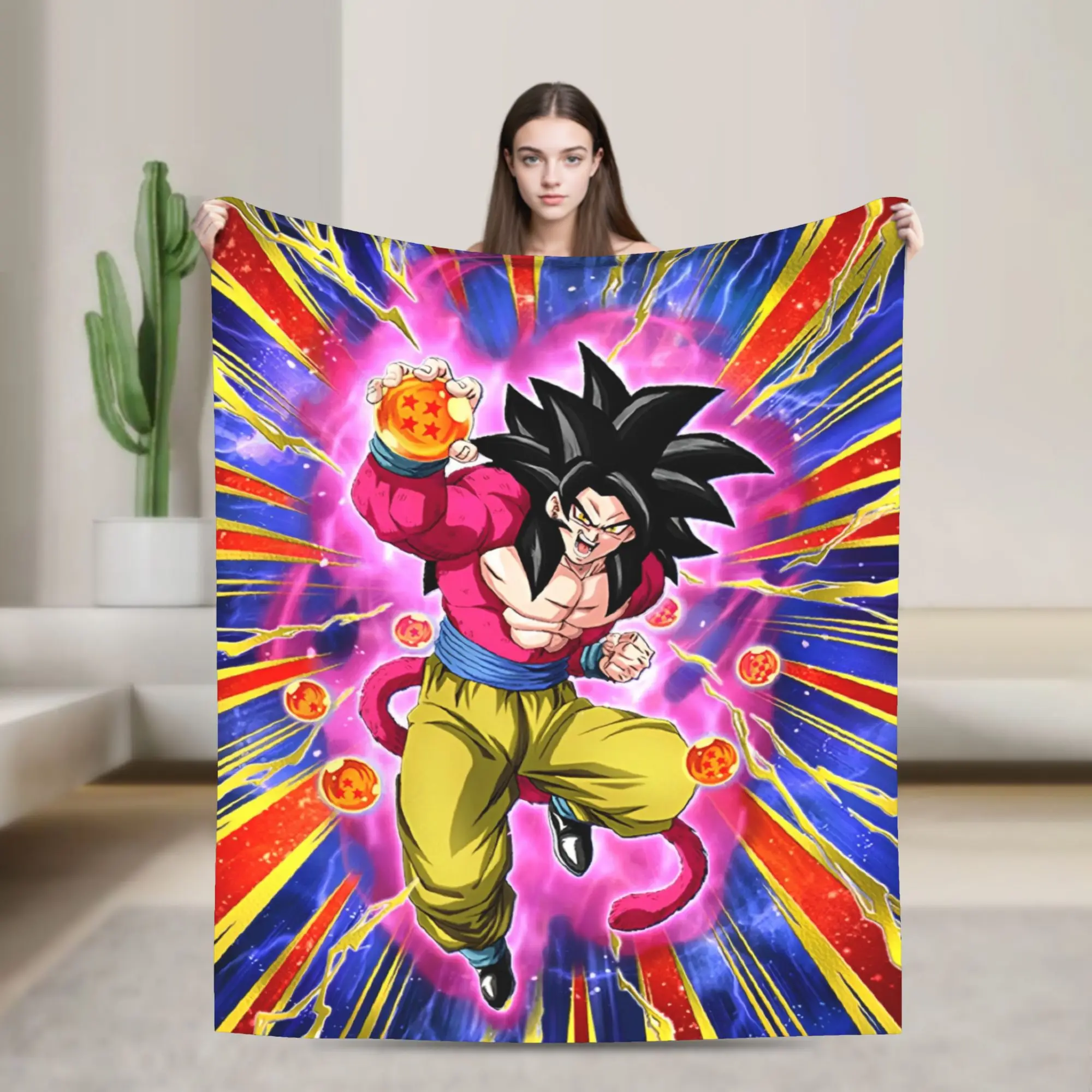 Anime D-Dragons B-Balls (22) Flannel Blankets  Warm Soft Throw Blanket for Couch Bed Travel Funny Bedspread Sofa Bed Cover