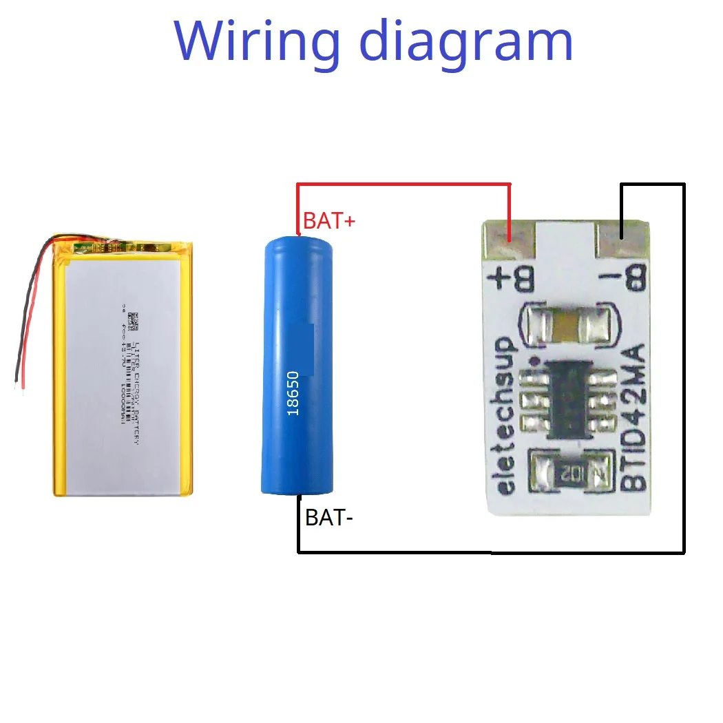 Mini 3.7V 4.2V 1-Cell LI-ON LI-PO Battery Power Voltage Indicator LED P/V Detection Module for 18650 26650 4680 Charge Discharge