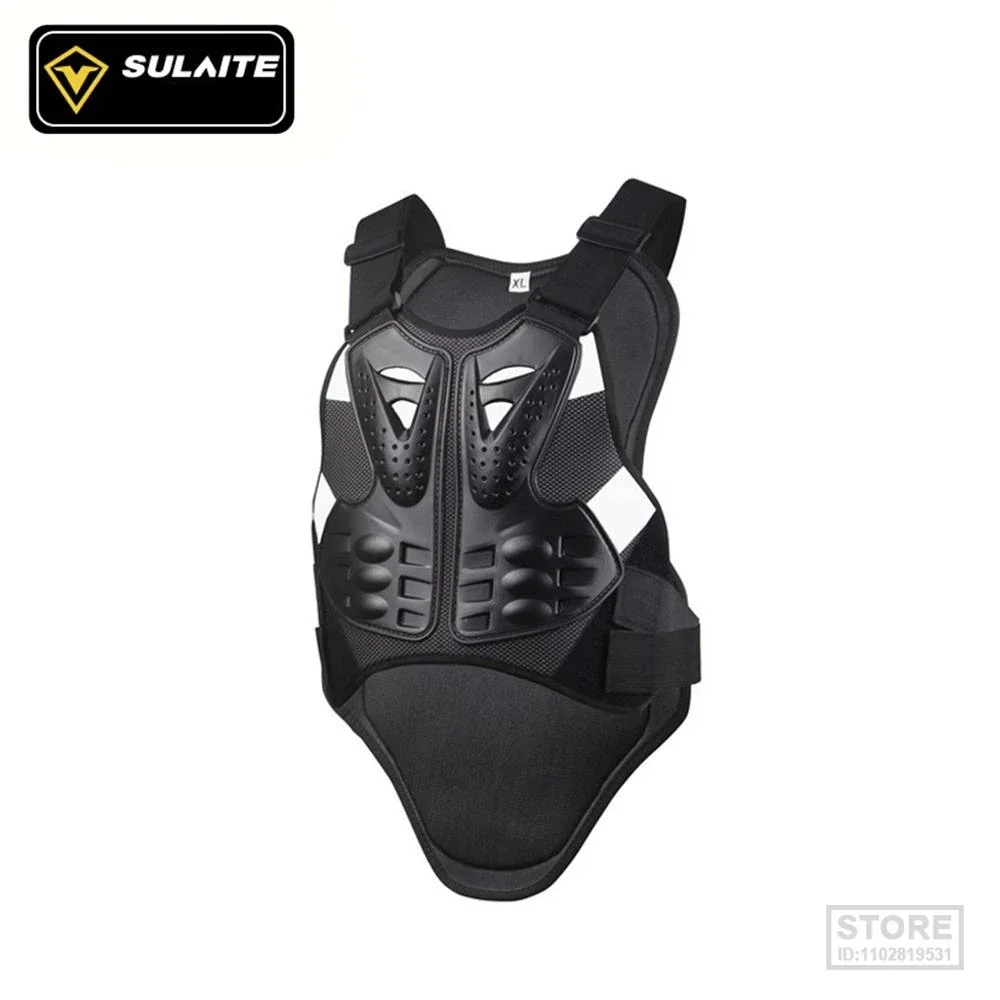 

SULAITE Motorcycle Armor Jacket Breathable Riding Chest Protector Sleeveless Off-road Vest Back Guard