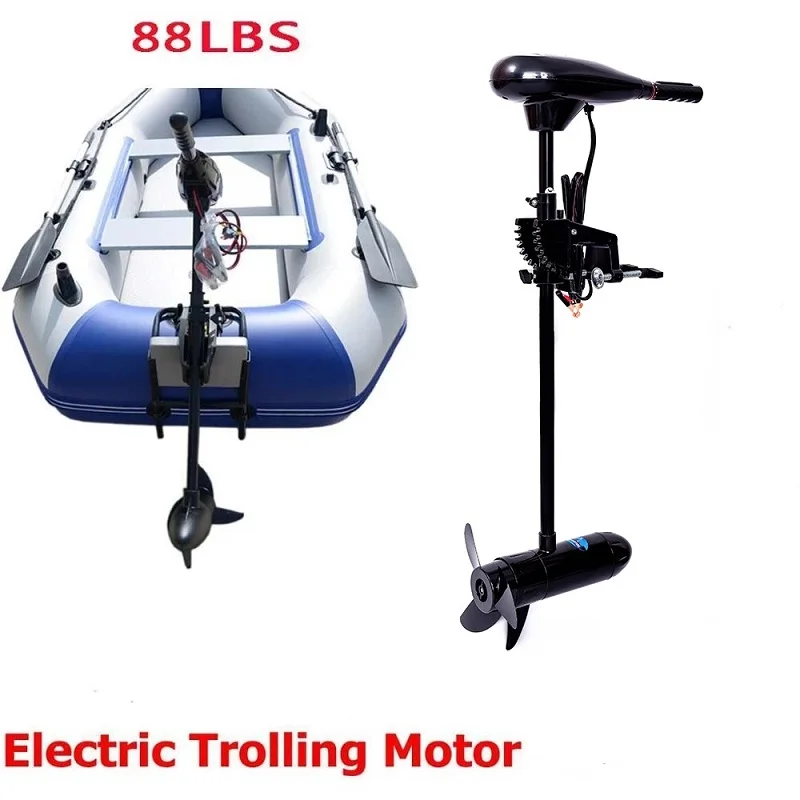 Solarmarine Outboard Engine for Sailing and Dinghy PVC Inflatable Boat Accessories Battery Driven Propeller Electric Engine 88LB