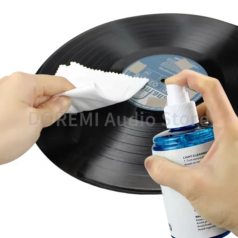200ml LP/CD Vinyl Record Player Cleaner Cleaning Fluid Dust Removal Anti-static Spray Turntable Detergent Phonograph Accessories