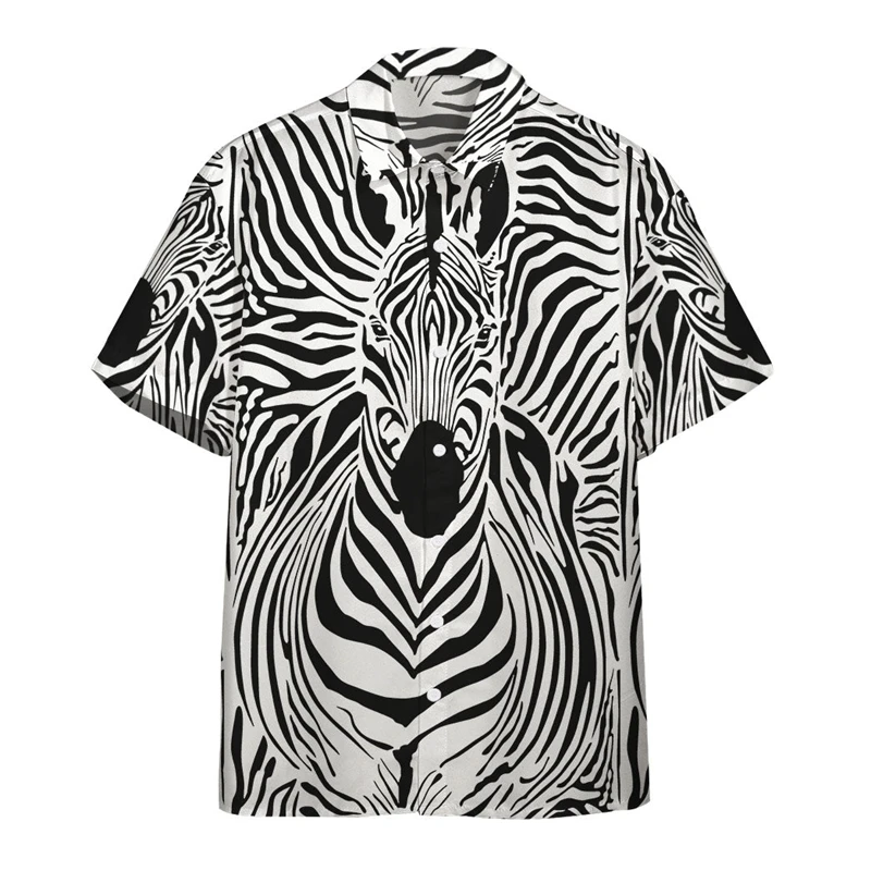 

Hawaii Animal Shirt For Men Whale 3d Printed Summer Loose Hawaiian Beach Tops Casual Short Sleeve Lapel Blouse Streetwear Male