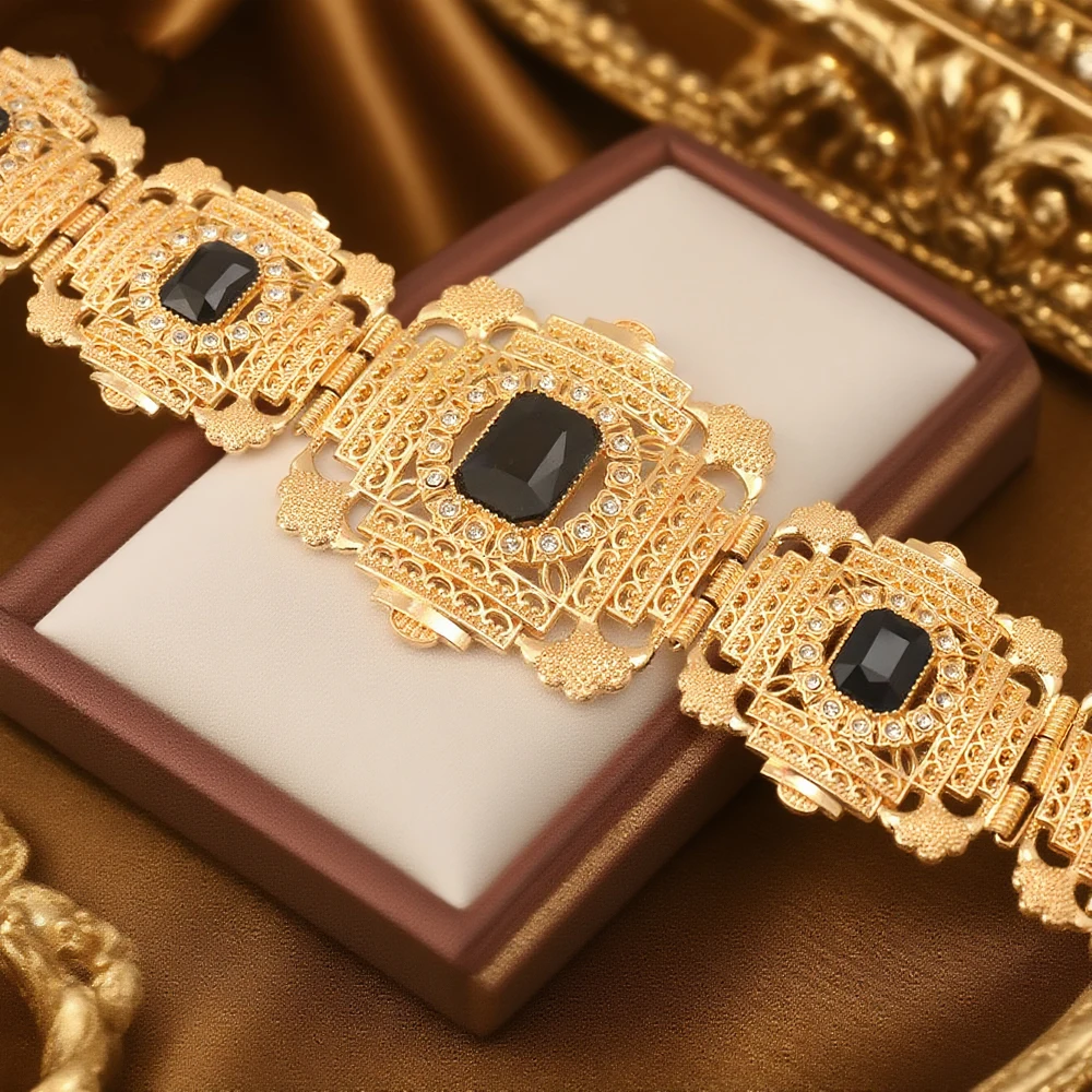 حزام قفطان مغربي مطلي بالذهب حزام خصر نسائي تركي لفستان الزفاف العربي في الشرق الأوسط على الطراز الطيني