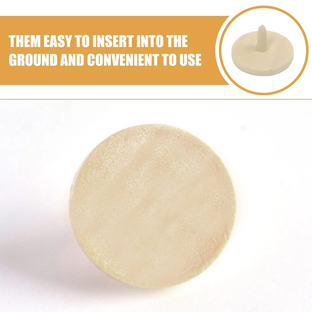 10 قطعة علامات كرة جولف خشبية تصميم دائري قوي مظهر طبيعي قابلة لإعادة الاستخدام إكسسوارات الغولف أدوات كرة الغولف ماركر أداة #3