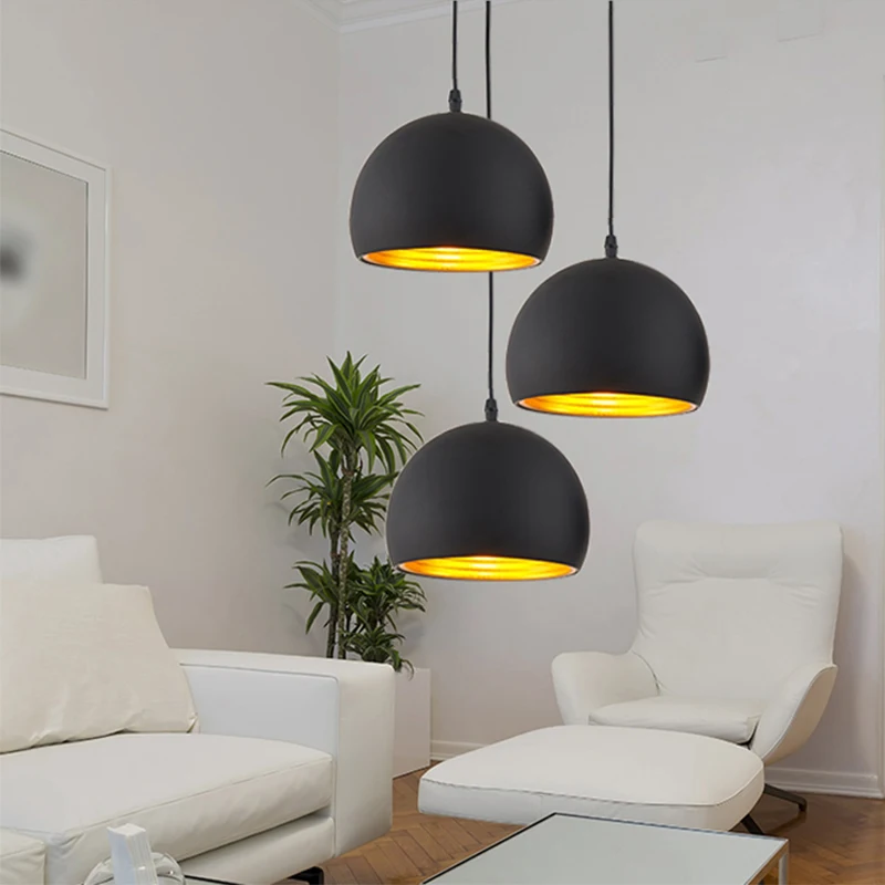 GEW الحديثة بسيطة الكرة E27 قلادة أضواء الشمال السرير Droplight لمقهى مطعم تزيين تركيبات إضاءة 110 فولت 220 فولت