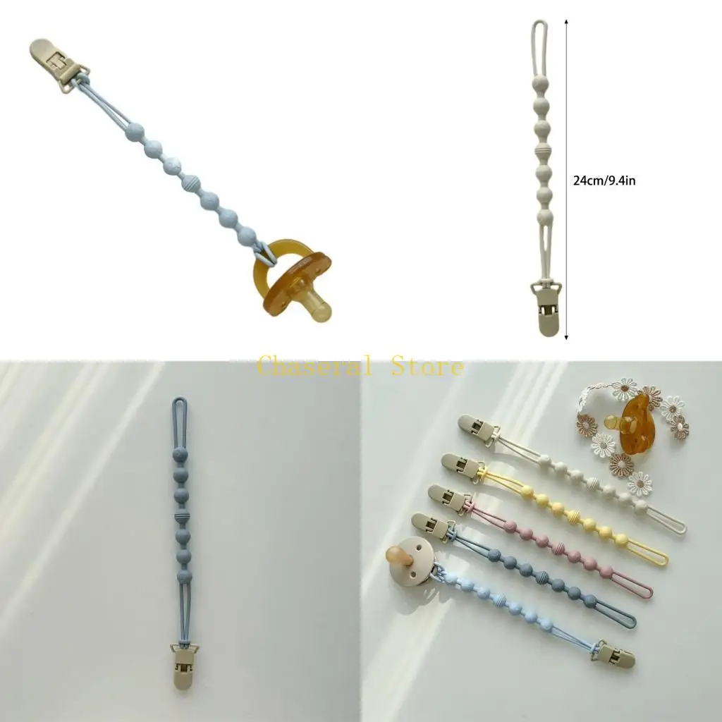 E7CE Pacifier Clip Chain Feeding Bottle Hanging Rope Soothing Dummy Nipple Anti Drop