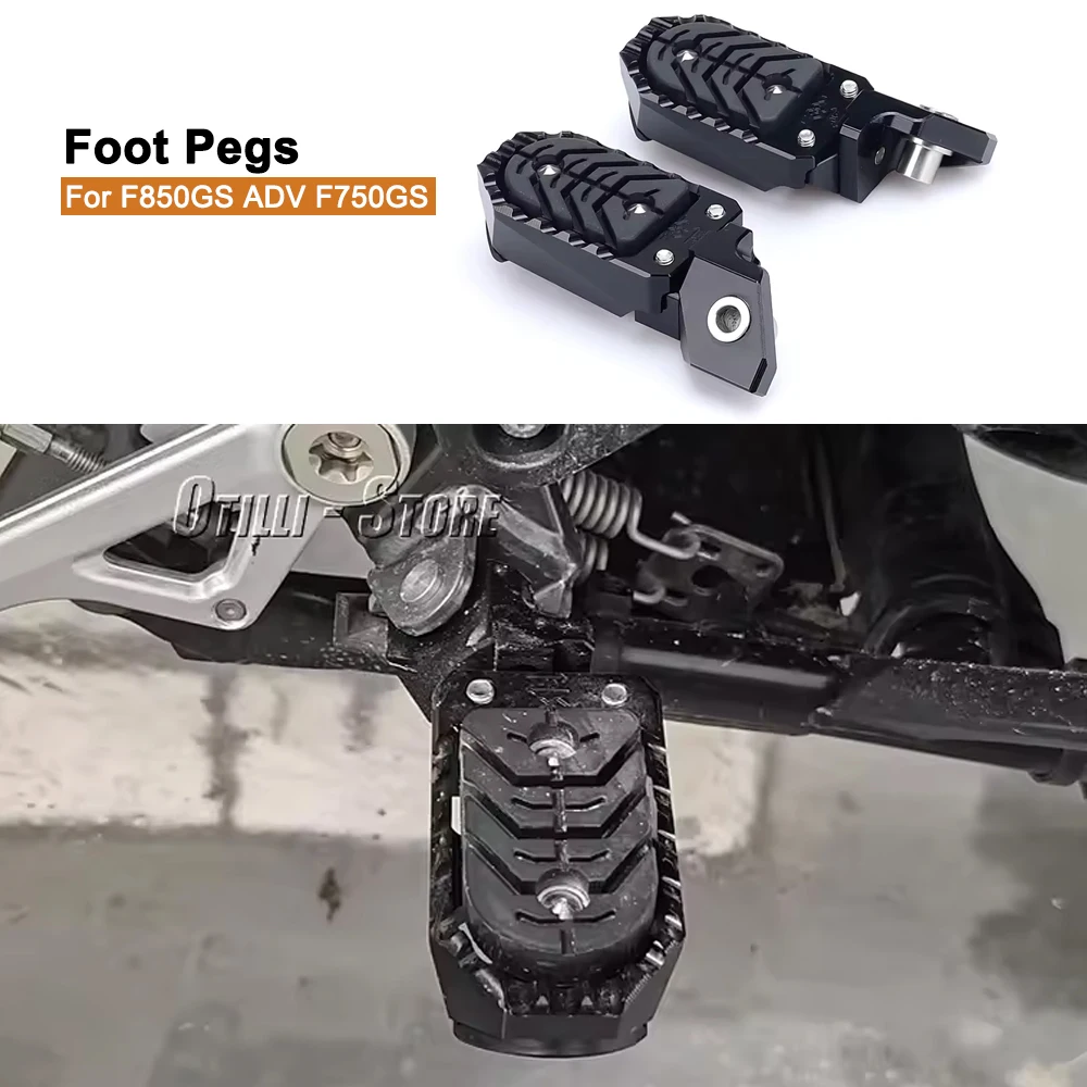 

New Foot Pegs Footrest Footpeg Motorcycle Accessories For BMW F850GS ADVENTURE F850 GS Adventure ADV F750GS F 750 GS