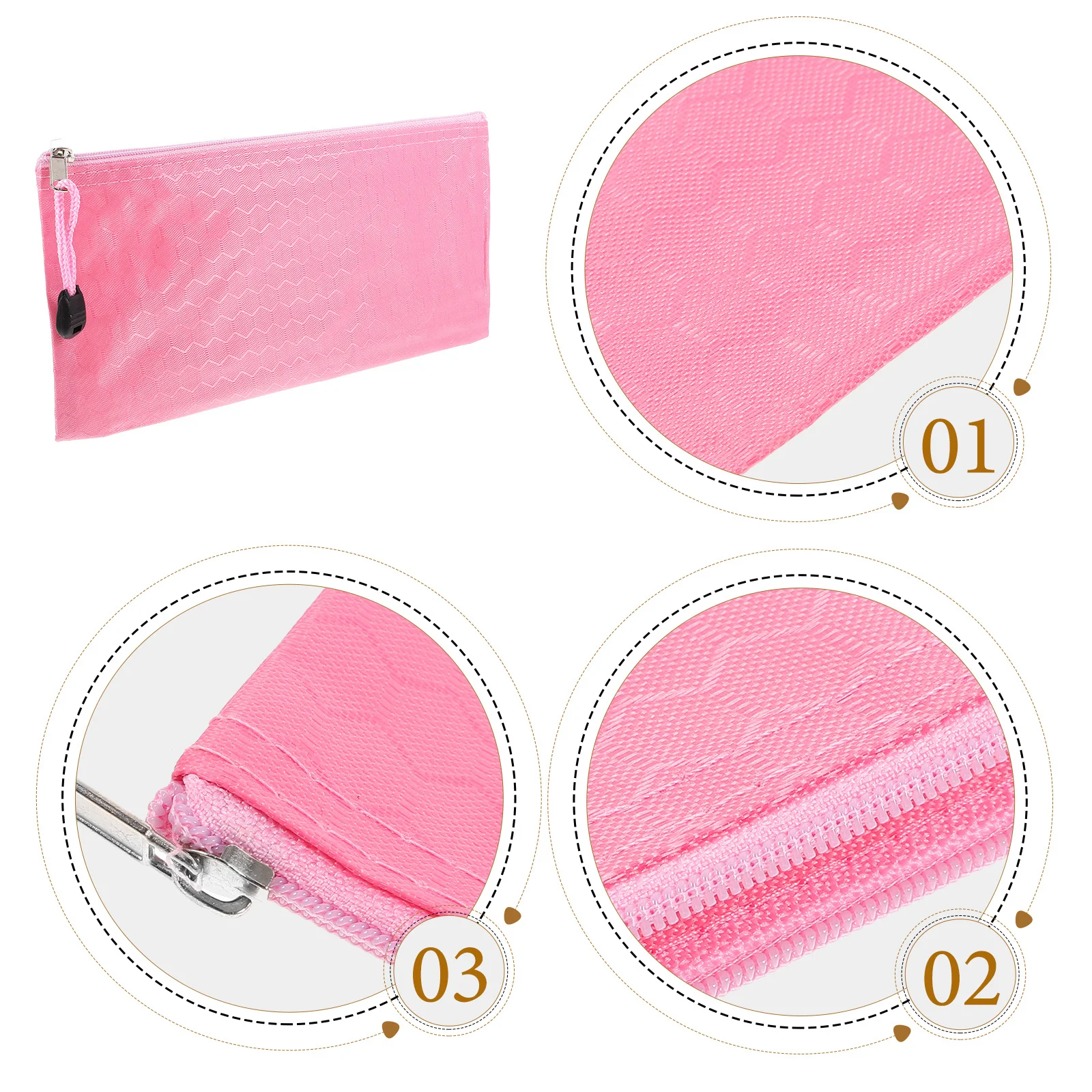

6 Pcs Sanitary Napkin Storage Bag Menstrual Pad Period Pouch Bags Pink Pads for Women Portable