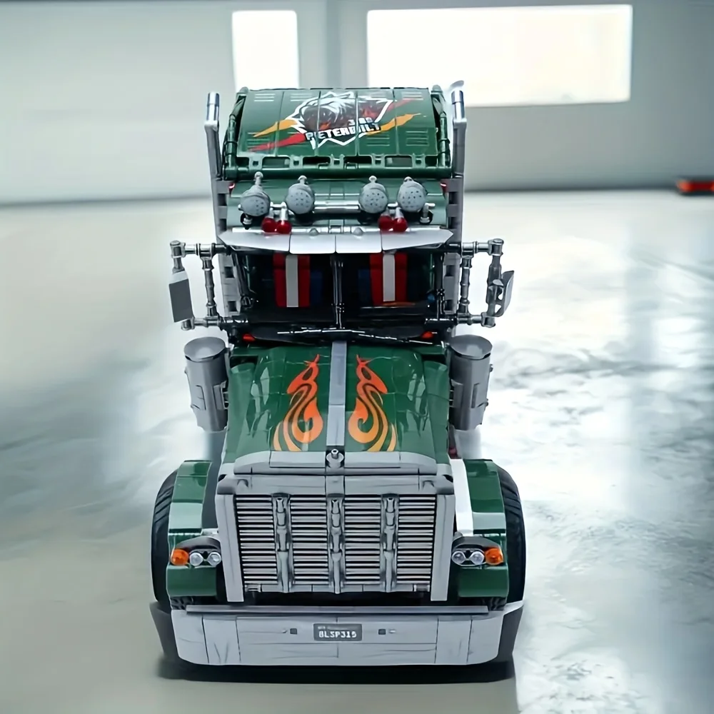 تكنيك شاحنة رئيس جرار سوبر سباق السيارات نموذج 2105 قطعة ألعاب مكعبات البناء مجموعة سيارة الطوب أفضل هدايا عيد الميلاد عيد الميلاد