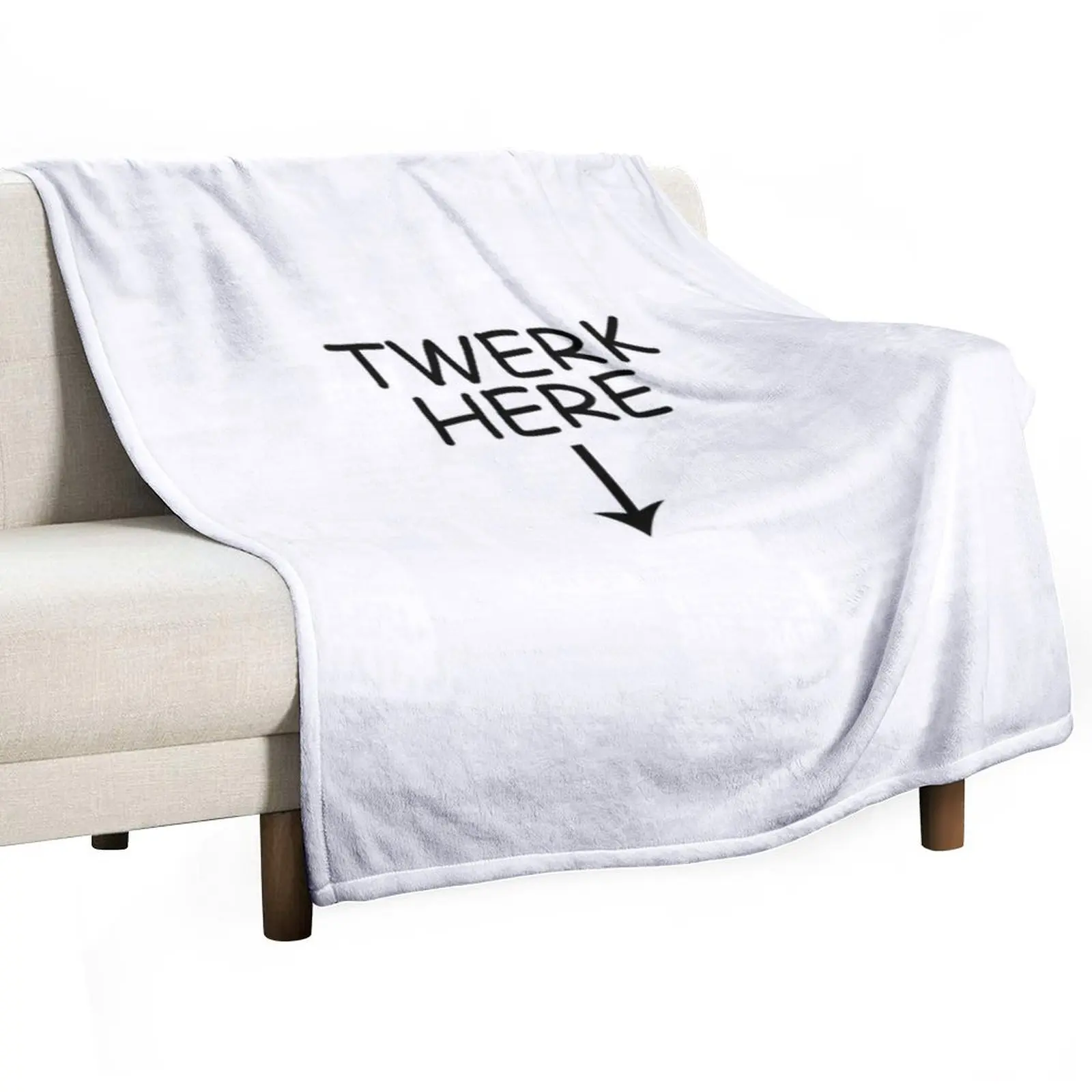 Twerk Here Throw Blanket Retros for winter Tourist decorative Blankets