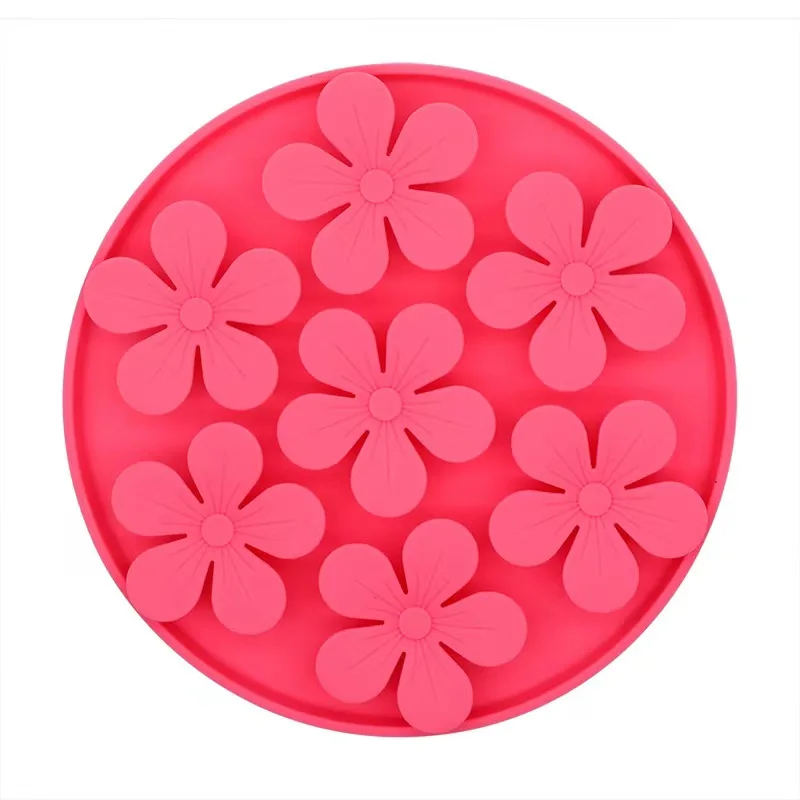 NONE Pet Products Matte für Hunde und Katzen, langsame Futternäpfe mit Saugnapf, zum Füttern von Lebensmitteln, Silikon-Leckpad, langsame Futterspender für Hunde, Leckerli-Ausgabe 6