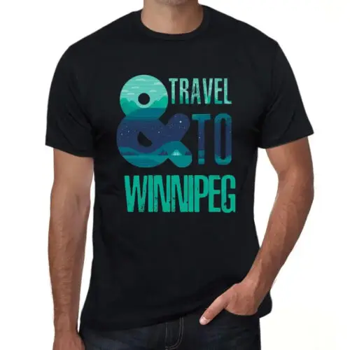 Heren Grafisch T-Shirt En reis naar Winnipeg – And Travel To Winnipeg