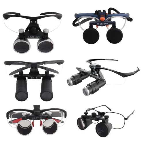 Imagen 1 del producto BODE KWS-lupa Dental para laboratorio médico, Binocular de aumento de 2,5x3,5x4x5x6x8x420mm