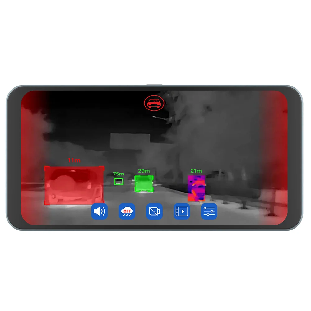 

Wholesale Vehicle Person And Animal Identification Reminds Driving Safety Vehicle Mounted Thermal Imaging Dash Cam