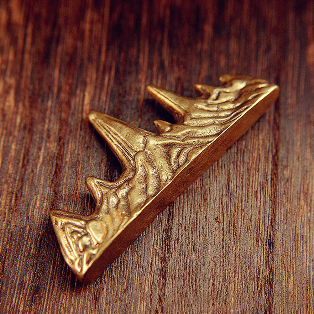 

Calligraphy Pen Holder Brass Brush Storage Stand Stable Base for Ink Pens Writing Brushes Desk Organizer Desk File Organizer