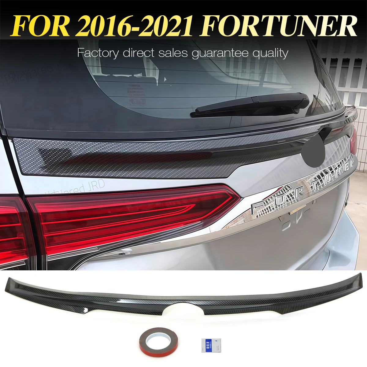 

Задний багажник, спойлер на крышу, сплиттер, крышка крыла для Toyota Fortuner 2016-2021, декоративные аксессуары